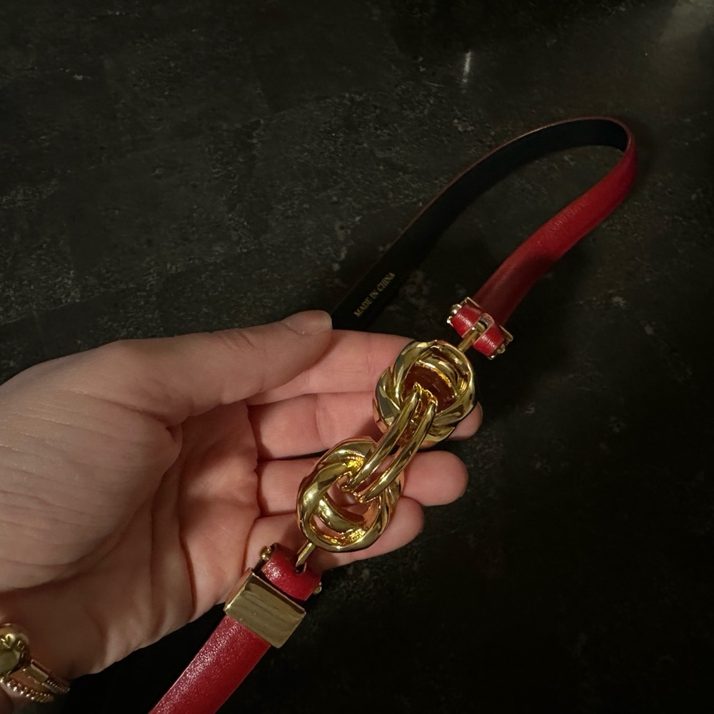 Zara red belt